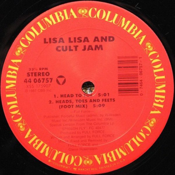 Lisa Lisa And Cult Jam ‎– Head To Toe