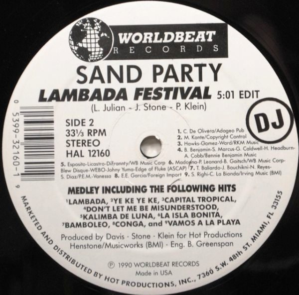 Sand Party ‎– Lambada Festival
