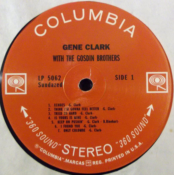 Gene Clark With The Gosdin Brothers ‎– Gene Clark With The Gosdin Brothers