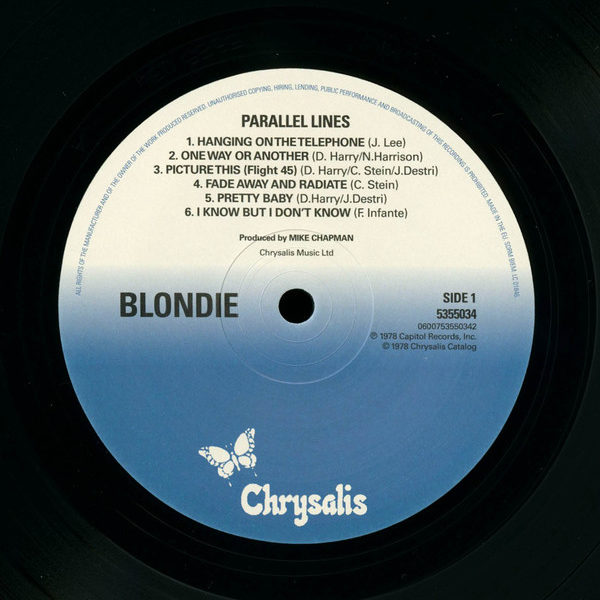 Blondie ‎– Parallel Lines ( 180g )