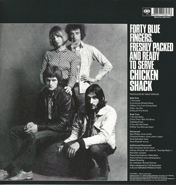 Chicken Shack ‎– Forty Blue Fingers, Freshly Packed And Ready To Serve