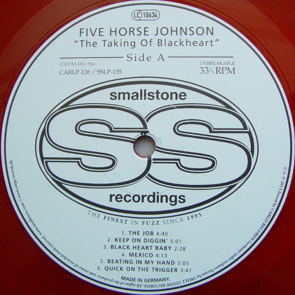 Five Horse Johnson ‎– The Taking Of Black Heart