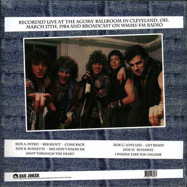 Bon Jovi ‎– Shot Through The Heart, Live In Cleveland ( 2 LP )