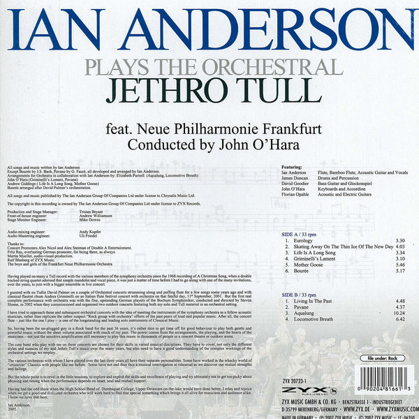 Ian Anderson ‎– Plays The Orchestral Jethro Tull