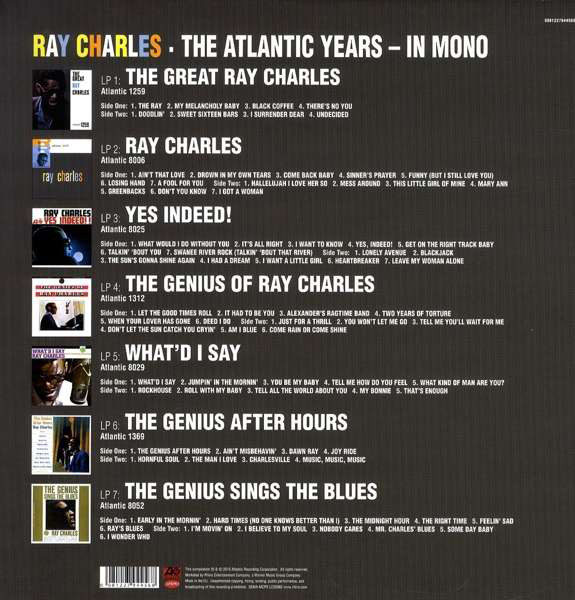 Ray Charles - The Atlantic Years - In Mono (7 LP, Box Set)