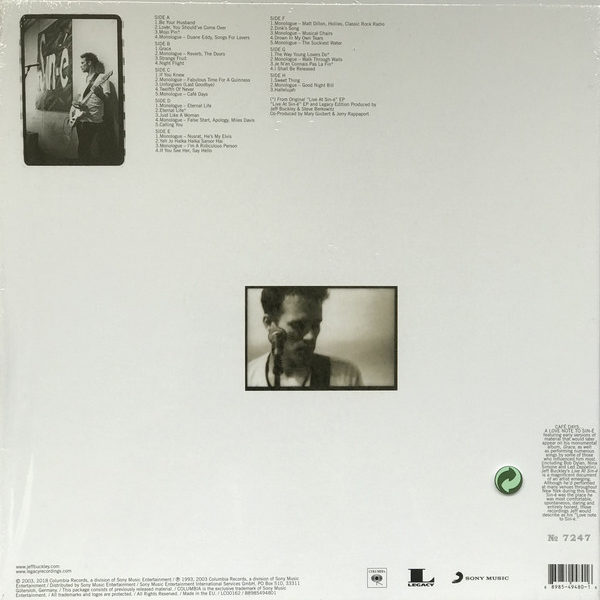 Jeff Buckley - Live At Sin-é (4 LP)