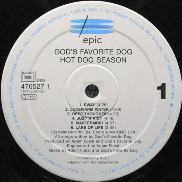 God's Favorite Dog ‎– Hot Dog Season