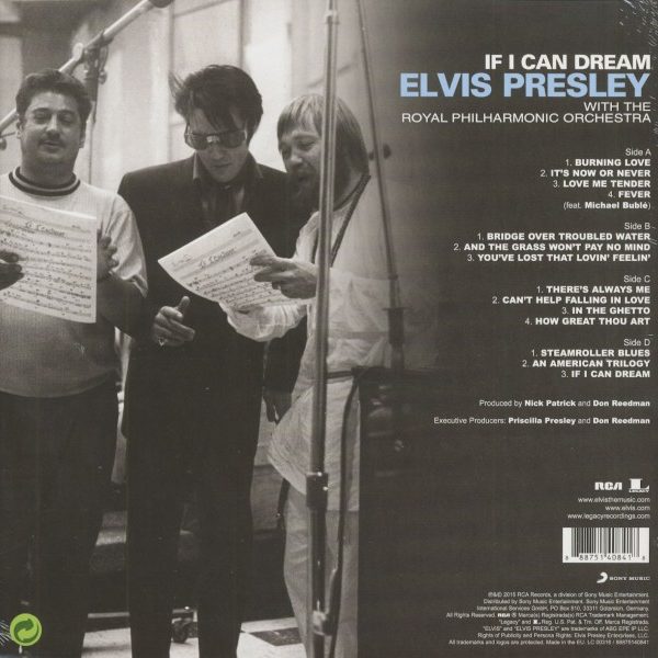 Elvis Presley With Royal Philharmonic Orchestra ‎– If I Can Dream ( 2 LP )