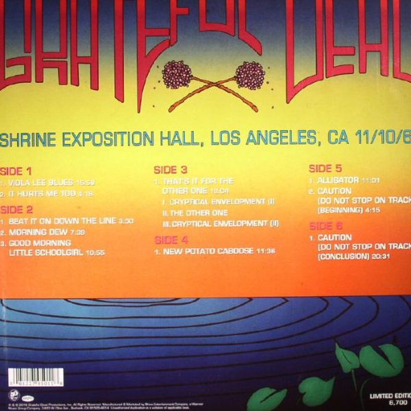 Grateful Dead ‎– Shrine Exposition Hall, Los Angeles, CA 11/10/1967 ( 3 LP, 180g )