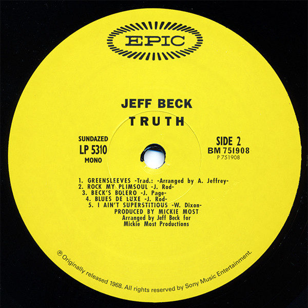 Jeff Beck ‎– Truth