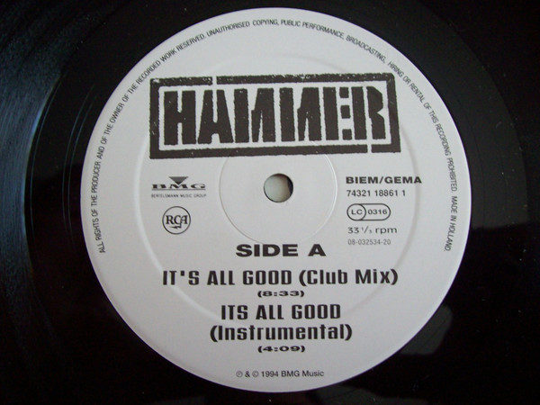 Hammer ‎– It's All Good