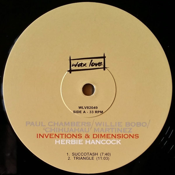 Herbie Hancock ‎– Inventions And Dimensions