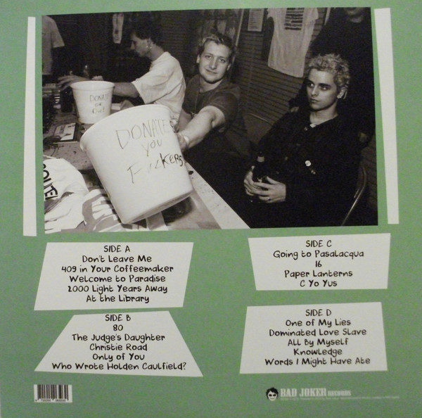 Green Day ‎– WFMU, New Jersey, May 28th 1992 ( 2 LP )