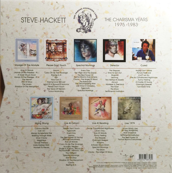 Steve Hackett ‎– The Charisma Years 1975 – 1983 ( 11 LP, Box Set )