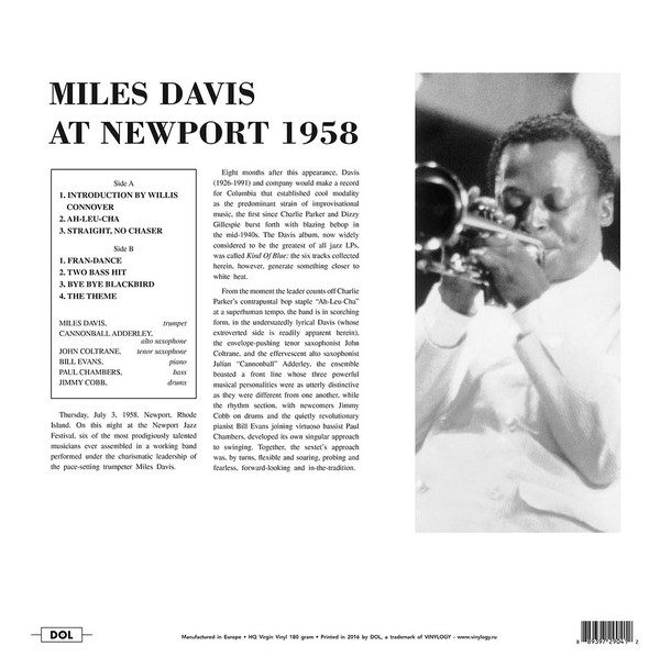 Miles Davis ‎– At Newport 1958 ( 180g )