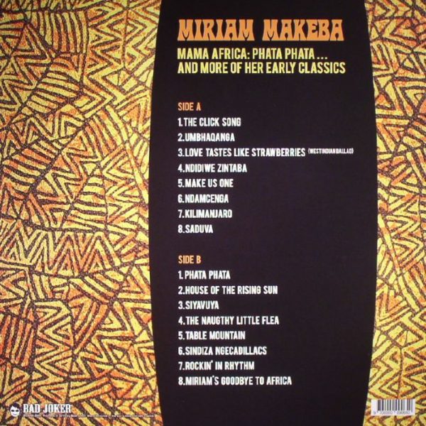 Miriam Makeba ‎– Mama Africa: Phata Phata... And More Of Her Early Classics