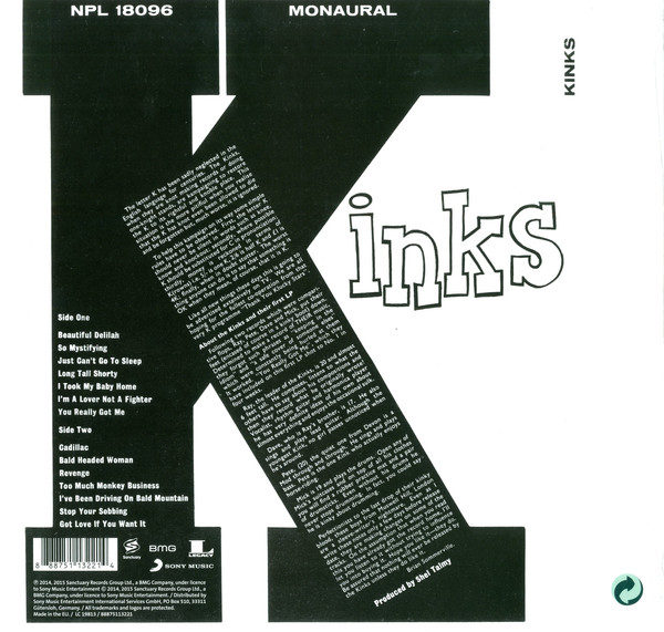 Kinks ‎– Kinks ( Color Vinyl )