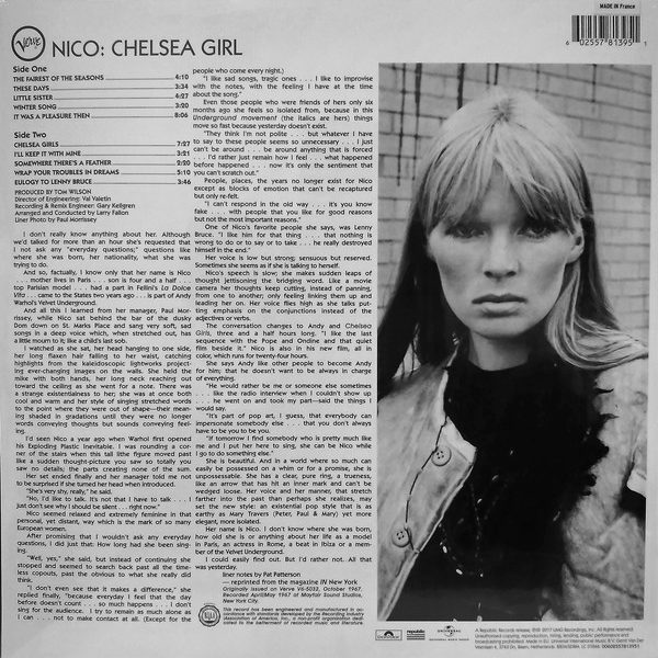 Nico ‎– Chelsea Girl ( 180g )