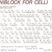 Phill Niblock - Niblock For Celli / Celli Plays Niblock