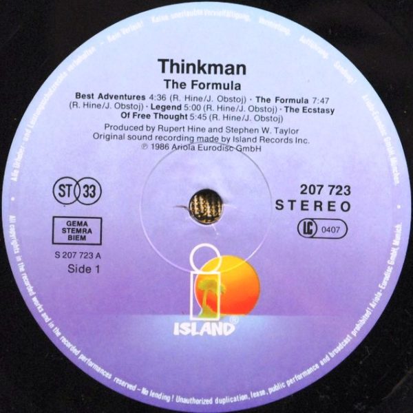 Thinkman ‎– The Formula
