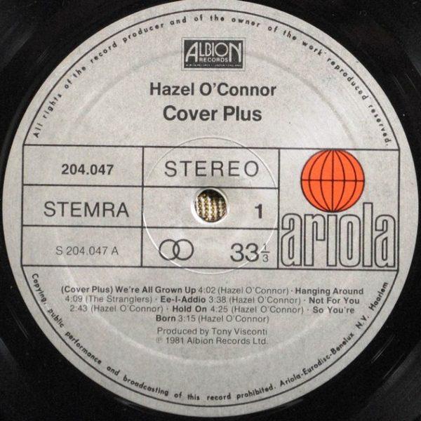 Hazel O'Connor - Cover Plus (1981)