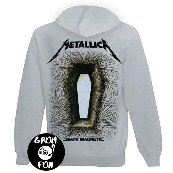 Толстовка на змейке METALLICA Death Magnetic меланжевая