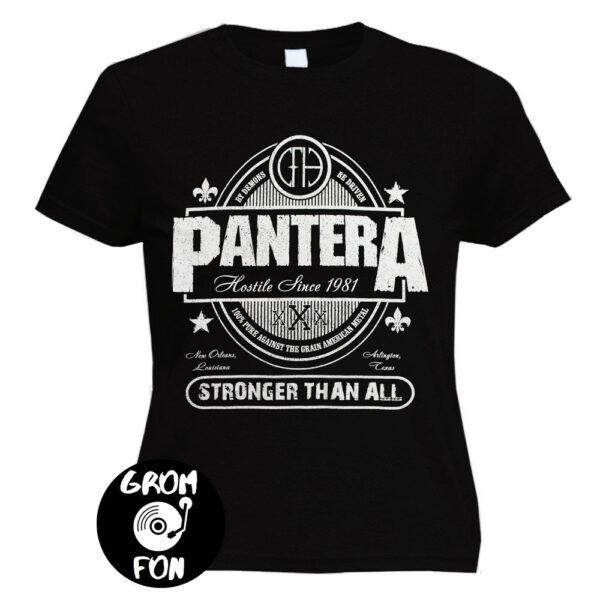 Футболка женская PANTERA Stronger Than All