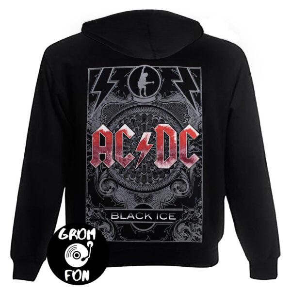 Толстовка на змейке AC/DC Black Ice-3 большое лого