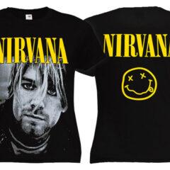 Футболка женская NIRVANA (К. Cobain)
