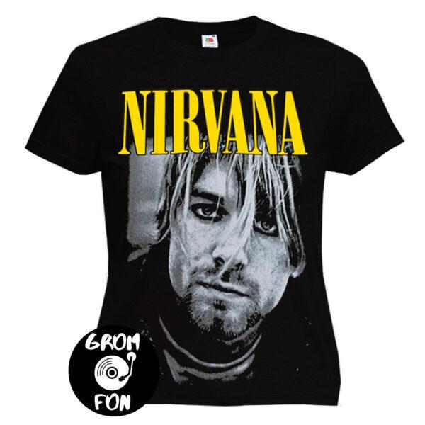Футболка женская NIRVANA (К. Cobain)