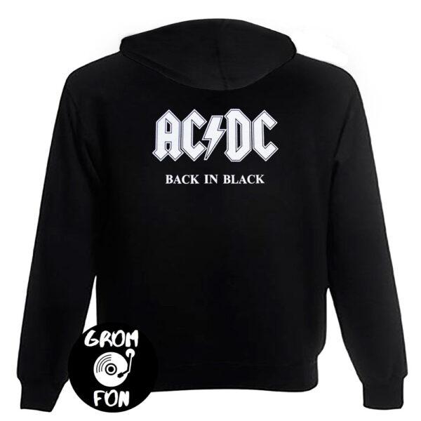 Толстовка на змейке AC/DC Back In Black 2