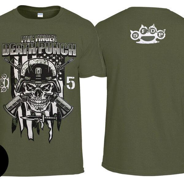 Футболка FIVE FINGER DEATH PUNCH Infantry Special Forces оливковая