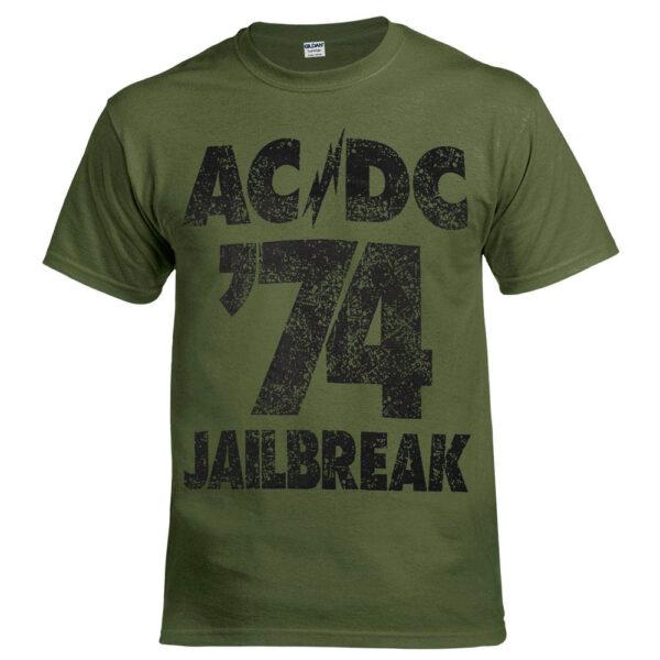 Футболка AC / DC Jailbreak оливкова