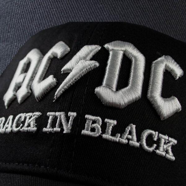 Бейсболка AC/DC Back In Black 3D вышивка