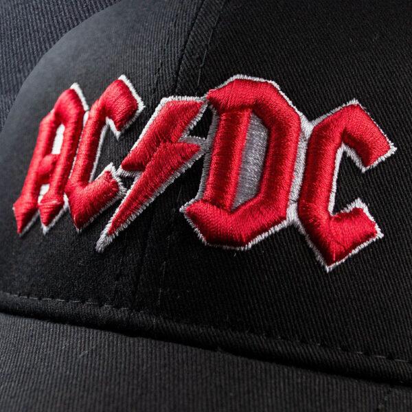 Бейсболка AC/DC Red Logo 3D вышивка