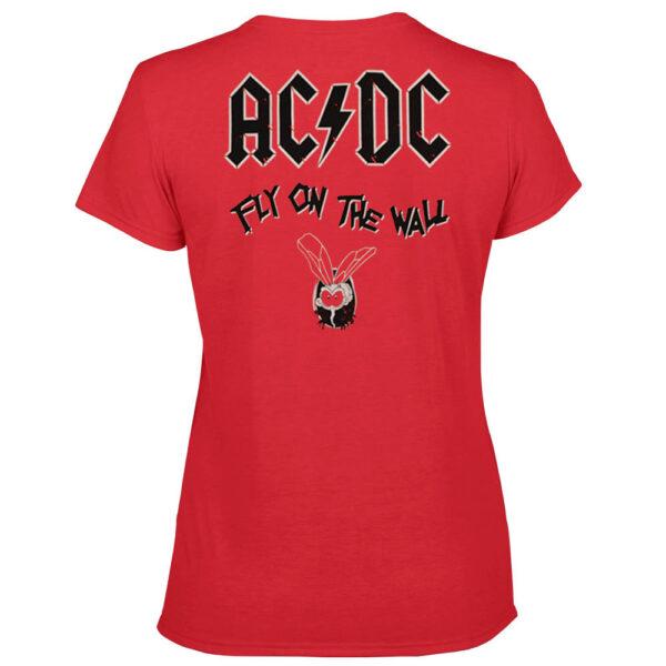 Футболка женская AC/DC Fly On The Wall красная