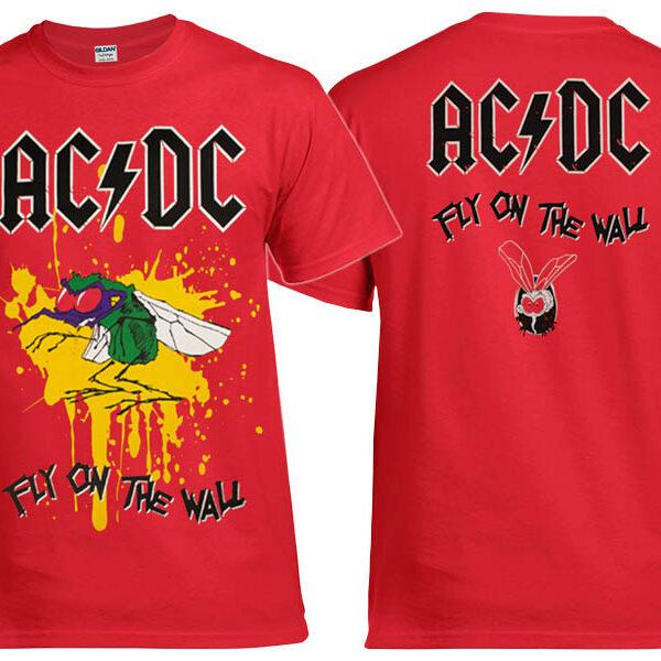 Футболка AC/DC Fly On The Wall красная