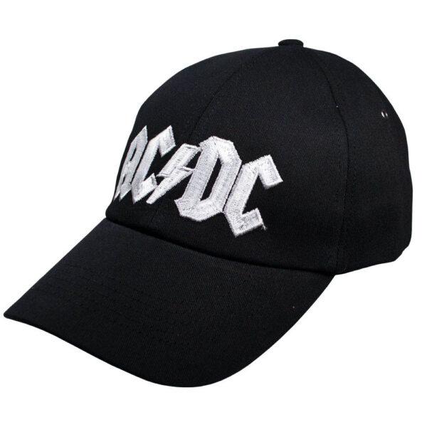 Бейсболка ACDC 2 белое лого