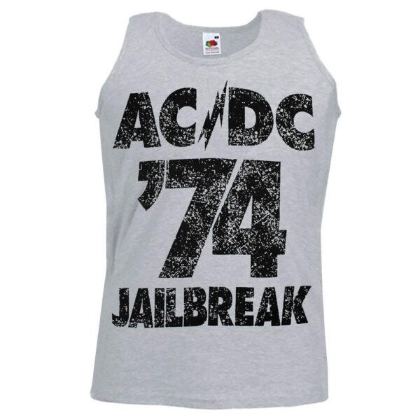 Майка AC/DC Jailbreak меланжевая