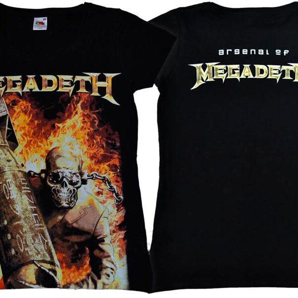 Футболка жіноча MEGADETH Arsenal of Megadeth
