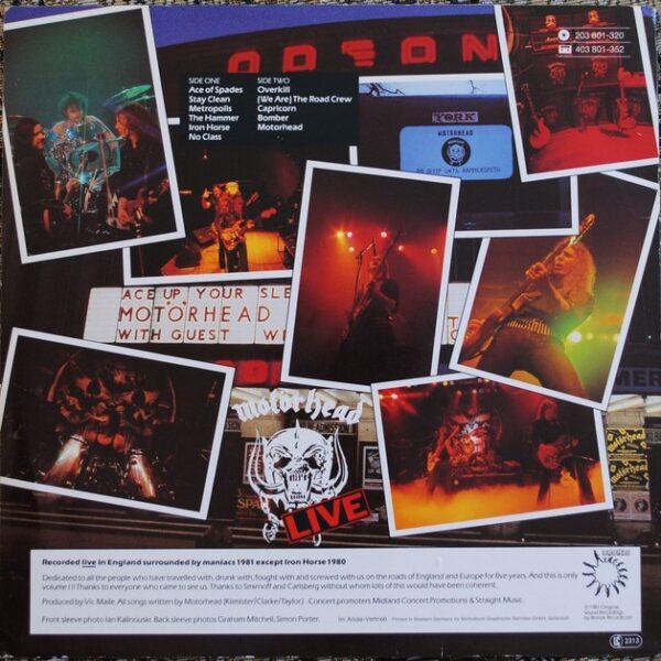 Motörhead ‎– No Sleep 'til Hammersmith (1981)