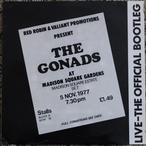 Gonads ‎– Live-The Official Bootleg