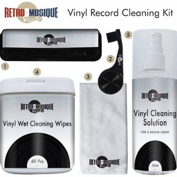 Набір для догляду за пластинками і голкою звукознімача Vinyl Record Cleaning Kit