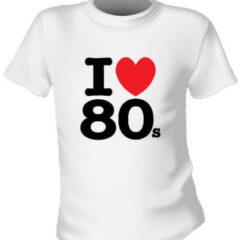 Футболка I love 80s