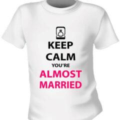 Футболка Keep Calm You Are Almost Married