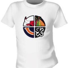 Футболка Chicago Bulls White Sox Bears Blackhawks