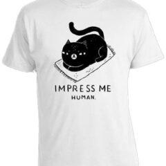 Футболка Cat Impress Me Human