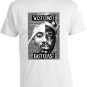 Футболка 2Pac Notorious Big East Coast West Coast