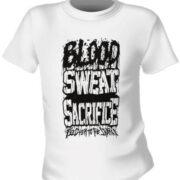 Футболка Feed Her To The Sharks Blood Sweat Sacrifice