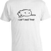 Футболка Cat I Can't Adult Today